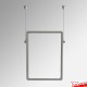 Double-Sided Ceiling Cable Poster Display Kit (A3, A4, A5) - Complete Hanging Wires & Frames, Portrait