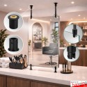Frameless Salon Mirror Hanging Kit - Fittings Only, No Mirror Glass