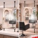 Frameless Salon Mirror Hanging Kit - Fittings Only, No Mirror Glass