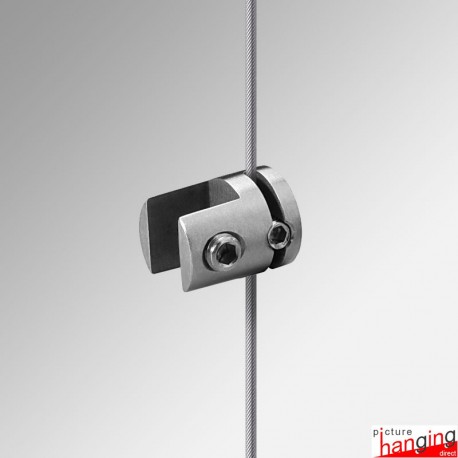 Panel Support, Single (4MM) - Attaches Acrylic Poster Pockets to Cables