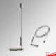 Ceiling-to-Wall Cable & Tensioner Display Kit - 4m Steel Wire & Fittings Only