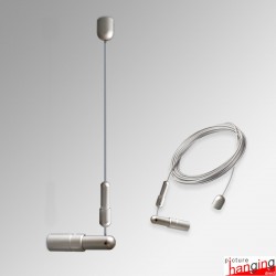 Ceiling-to-Wall Cable & Tensioner Display Kit - 4m Steel Wire & Fittings Only