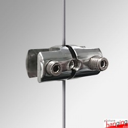 Heavy Panel Support Double (6MM, 8MM, 10MM) - Hang Large Panels & Boards, Side-by-Side, to Cables