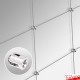 Cable Wire Cross Joiner (2mm) - Create Trellis&nbsp;& Wire Mesh Displays for Pictures & Plants, Fitting Only!