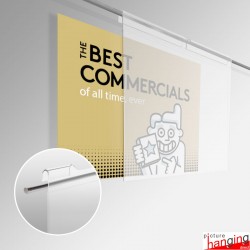 Acrylic Hook-On Poster Panels - A4 to A1 Display Pockets, Portrait & Landscape