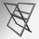 Wooden A0 Print Browser - Large Print Rack, Silver