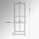 LCD TV Easel / LED TV Stand, Dimensions