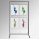 Display Panel Stand A2, Silver (x4)
