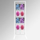 Display Panel Stand A4, White (x8)