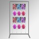 Display Panel Stand A4, Silver (x12)