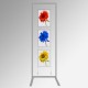 Display Panel Stand A3, Silver (x3)