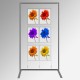 Display Panel Stand A3, Silver (x6)
