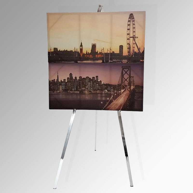 Heavy Duty Greco Easel, white, 160cm picture canvas photo stand A1 A0 wood  easel