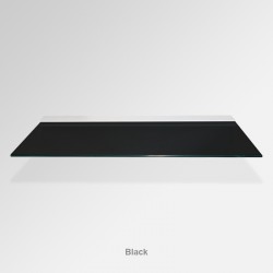 'Black' Colored Glass Shelf (Inc. Bracket)