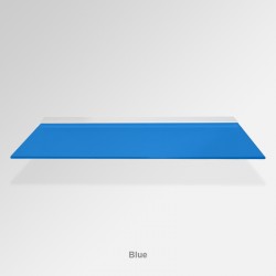 'Blue' Colored Glass Shelf (Inc. Bracket)
