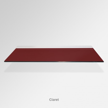 'Claret' Colored Glass Shelf (Inc. Bracket)