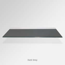 'Dark Grey' Colored Glass Shelf (Inc. Bracket)