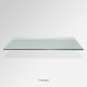 'Frosted' Colored Glass Shelf (Inc. Bracket)