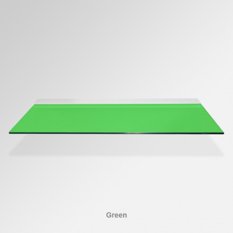 'Green' Colored Glass Shelf (Inc. Bracket)