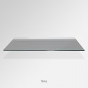 'Grey' Colored Glass Shelf (Inc. Bracket)