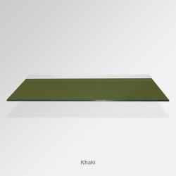'Khaki' Colored Glass Shelf (Inc. Bracket)