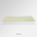 'Off White' Colored Glass Shelf (Inc. Bracket)