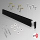 Clip Rail 2m 'All-in-one' Gallery System Kit, Black Finish