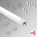 P Rail 3m 'All-in-one' Gallery System Kit (Ceiling Track)