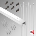 P Rail 3m 'All-in-one' Hanging Rod Kit (Ceiling Track)
