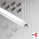 P Rail 3m 'All-in-one' Hanging Rod 40kg Kit, White Finish