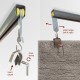 Rug Clamp Pulley-Slider Hanger Kit, for Carpet Hanging System