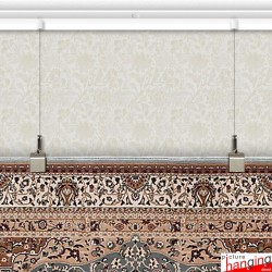 C Rail Ceiling Rug Hanging System
