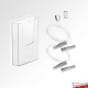 Wall Cable Leaflet Holder Kit (A4 A5 DL Brochure sizes)