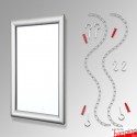 A0 Snap Frame Fixed Chain Kit, Ceiling to Floor & Wall Displays