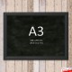 Suspended Black Chalkboard Menu Hanging Kit (Ceiling-to-Floor)