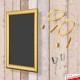 Suspended GOLD Chalkboard Menu Hanging Kit (Ceiling-to-Floor)