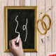 Loop GOLD Cable Hanging Chalkboard Kit