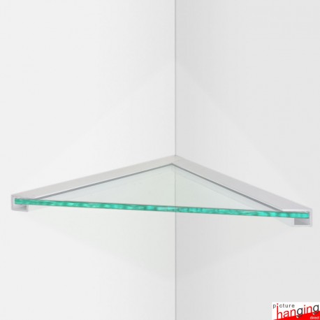Glass Corner Shelves (Straight or Round Shelf)