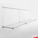 Cliprail Long Shelving (150cm Glass Shelf & Cables)