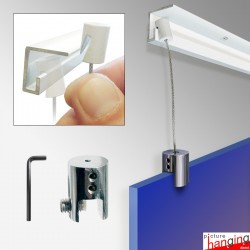 Panel Hanging Kit for C Rail Ceiling Picture Rails (Heavy Duty)