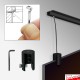 All Black Panel Hanging Kit for Black Urail Ceiling Picture Rail