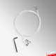 All White Panel Hanging Kit for White Urail Ceiling Picture Rail