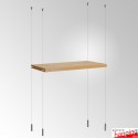 Suspended Wooden Shelves Cable Kit, Ceiling-to-Floor (Fittings Only)