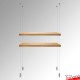 Cable Hanging Shelves Kit, Ceiling-to-Floor Cables For Shelving With Holes (Fittings Only)