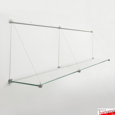 Jrail Long Shelving (150cm Glass Shelf & Cables)