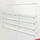 Jrail Long Shelving (150cm Glass Shelf & Cables)