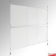 3A4 Pocket Ceiling / Floor Rod Display Set (Ready-made)