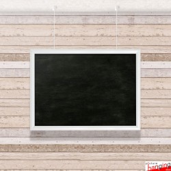 WHITE Ceiling Hanging Landscape Chalkboards Kit