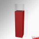 Red Display Plinth (Wood Monolith Stand 1M)