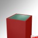 Red Plinth On Wheels (Lockable Castors)